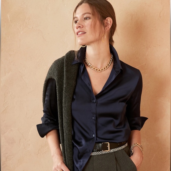 Banana Republic Factory Tops Banana Republic Factory Satin Classic